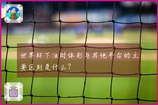 世界杯下注时体彩与其他平台的主要区别是什么？